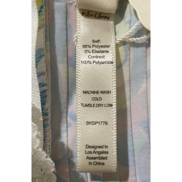 For Love & Lemons Midsummer Floral Slip Dress Size Large NWT Romantic Corset - Picture 15 of 15